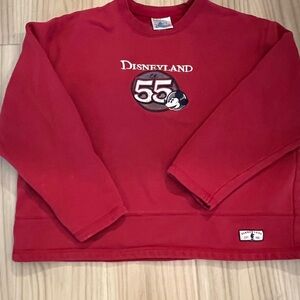 Disneyland 55th Anniversary Mickey Mouse Embroidered Sweatshirt Disney Parks